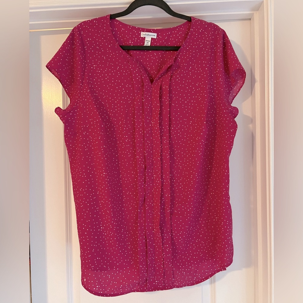 Beautiful pink ladies top. Size 1X.